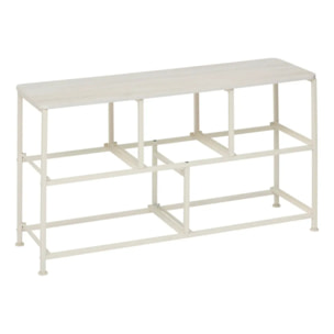 Commode basse Tissa beige 5 tiroirs