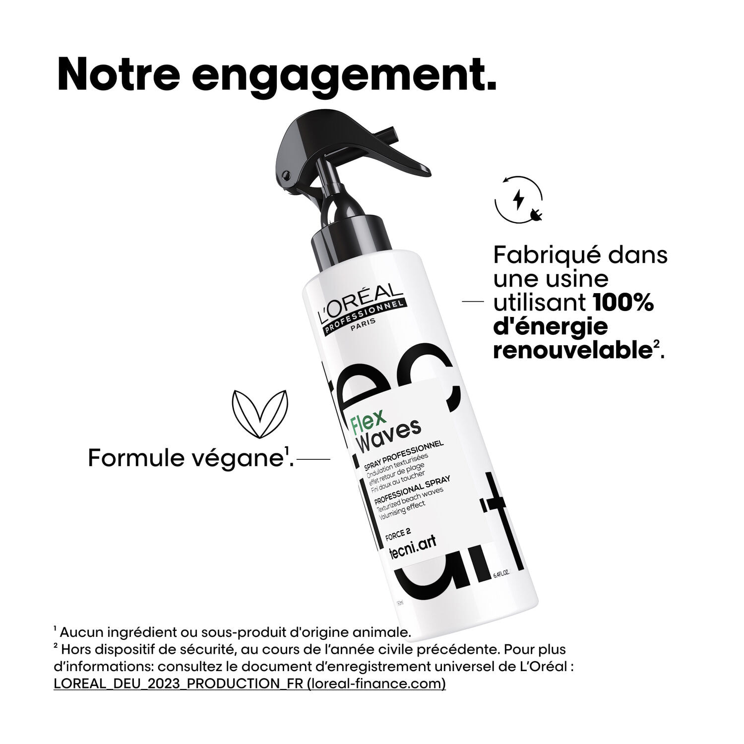 Tecni.art - Flex Waves Spray Ondulations Texturisées Effet Retour de Plage 190 ml