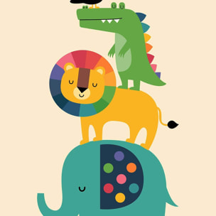 Affiche enfant totem des amis  Affiche seule