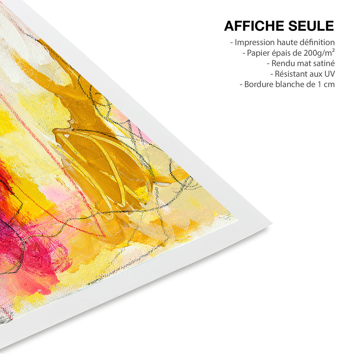 Affiche tableau design Ambiance de Marisol Affiche seule