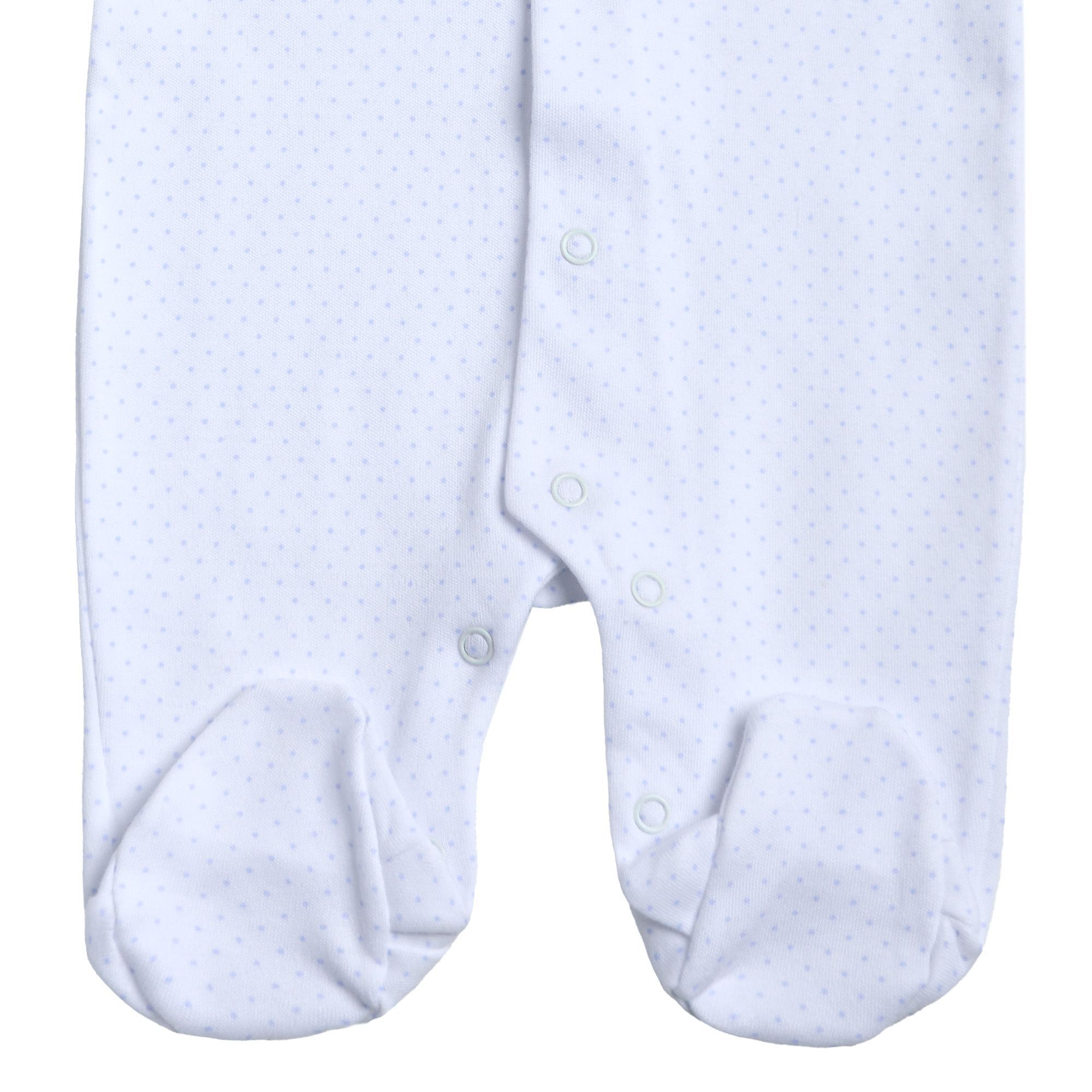 Pelele Est. Cont. Topitos Celeste Talla 0