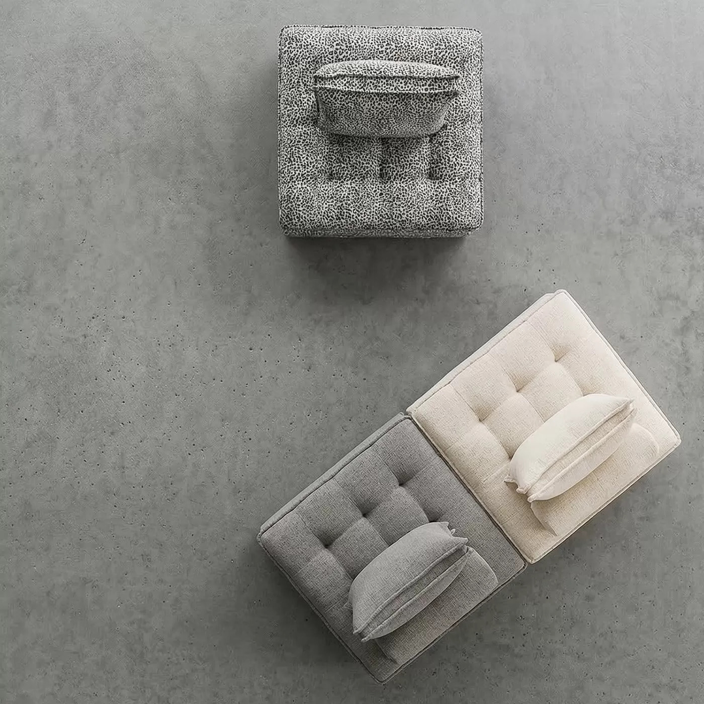 Assise Portofino léopard gris Kare Design