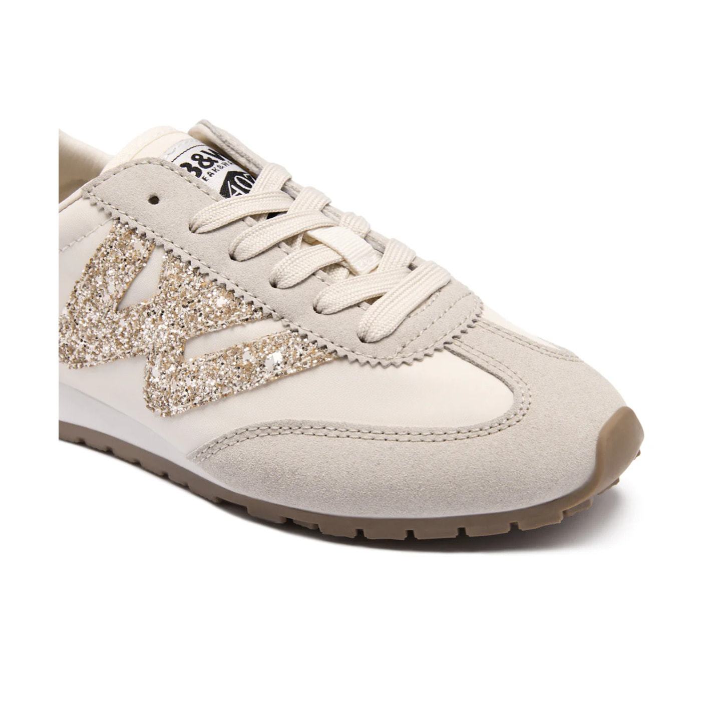 Zapatillas Deportivas Glitter Blanco / Beige B&W