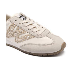 Zapatillas Deportivas Glitter Blanco / Beige B&W