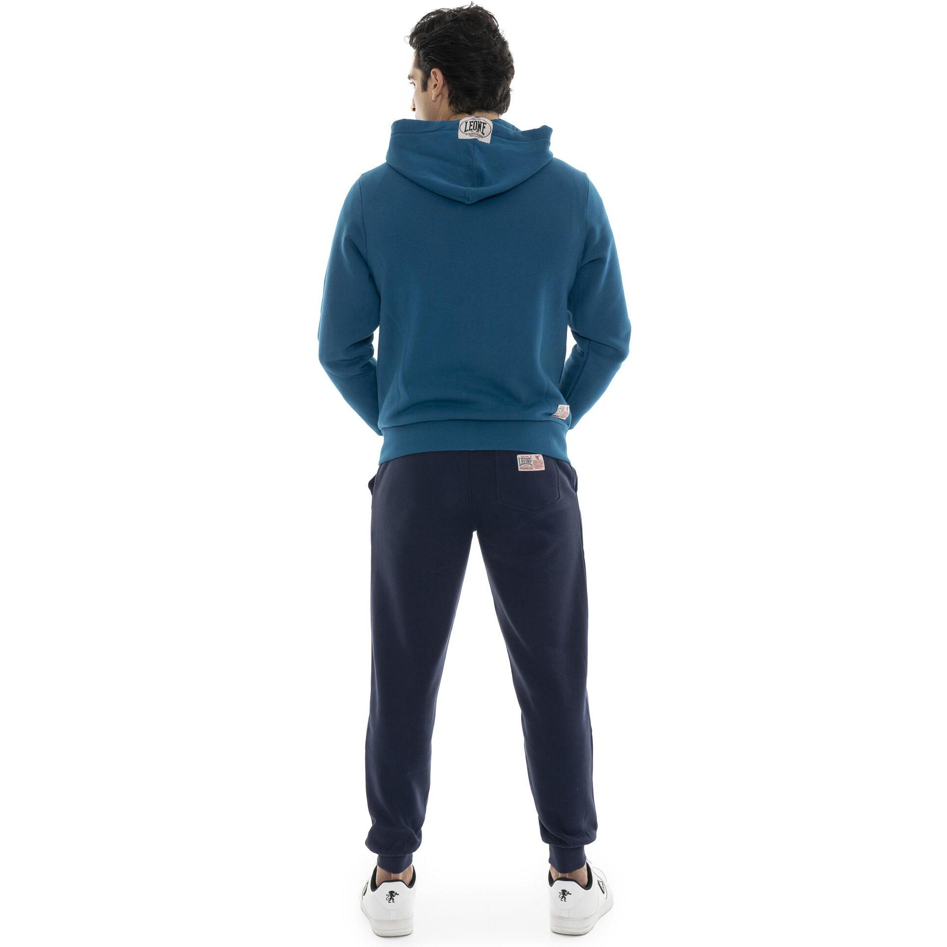 Tuta da uomo con cappuccio e zip Leone 1947 Apparel Vintage Small Logo