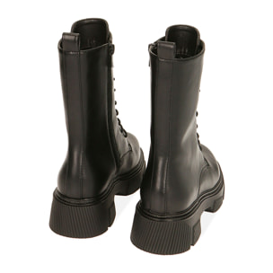 Anfibi chunky neri con gambale alto