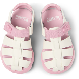 Sandali - CAMPER Oruga Sandal - Beige - Pelle scamosciata