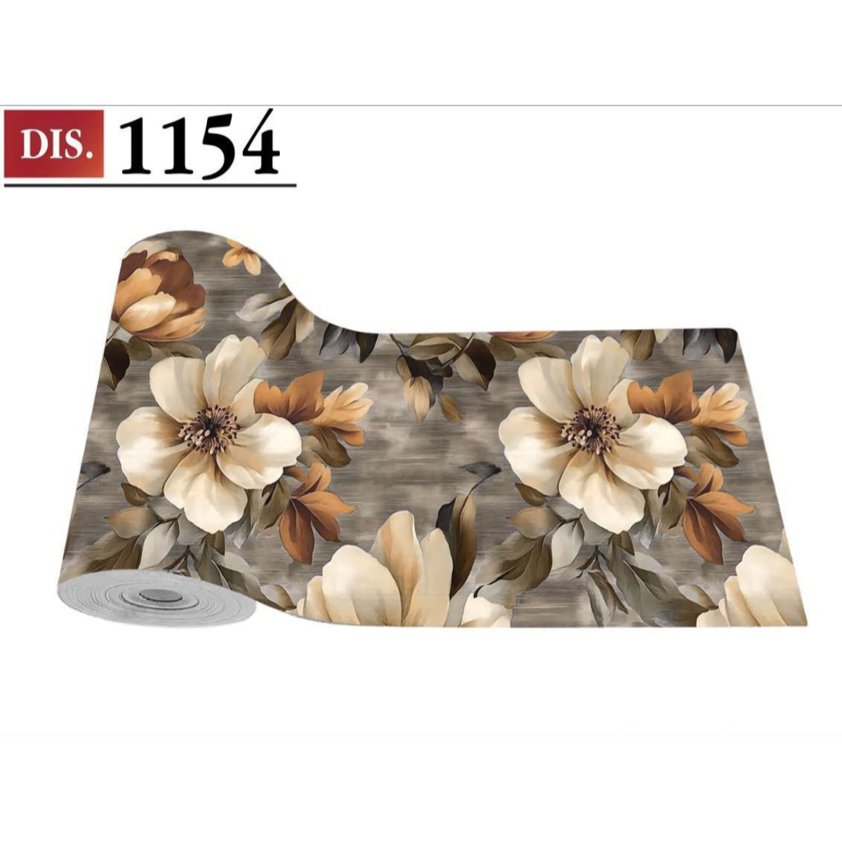 CASSESE HOME Passatoia/Tappeto Bordato in Poliestere con Retro Antiscivolo in PVC Made in Italy_Dec.1154