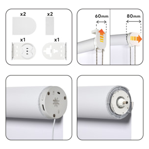 Estor motorizado BLACKOUT PRO Blanco puro