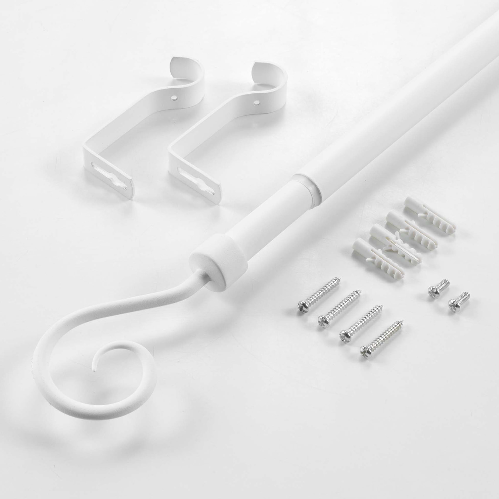 Tringle extensible en kit - Blanc