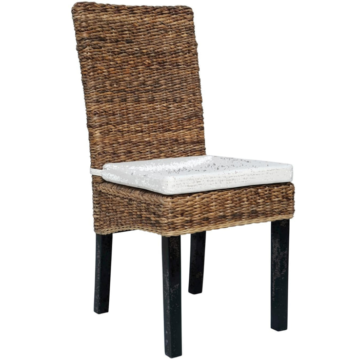 Silla de Rattan Natural 48 Cm Estilo Colonial Natural