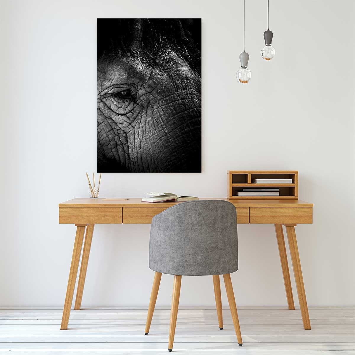 Tableau eléphant close up Tableau alu Dibond