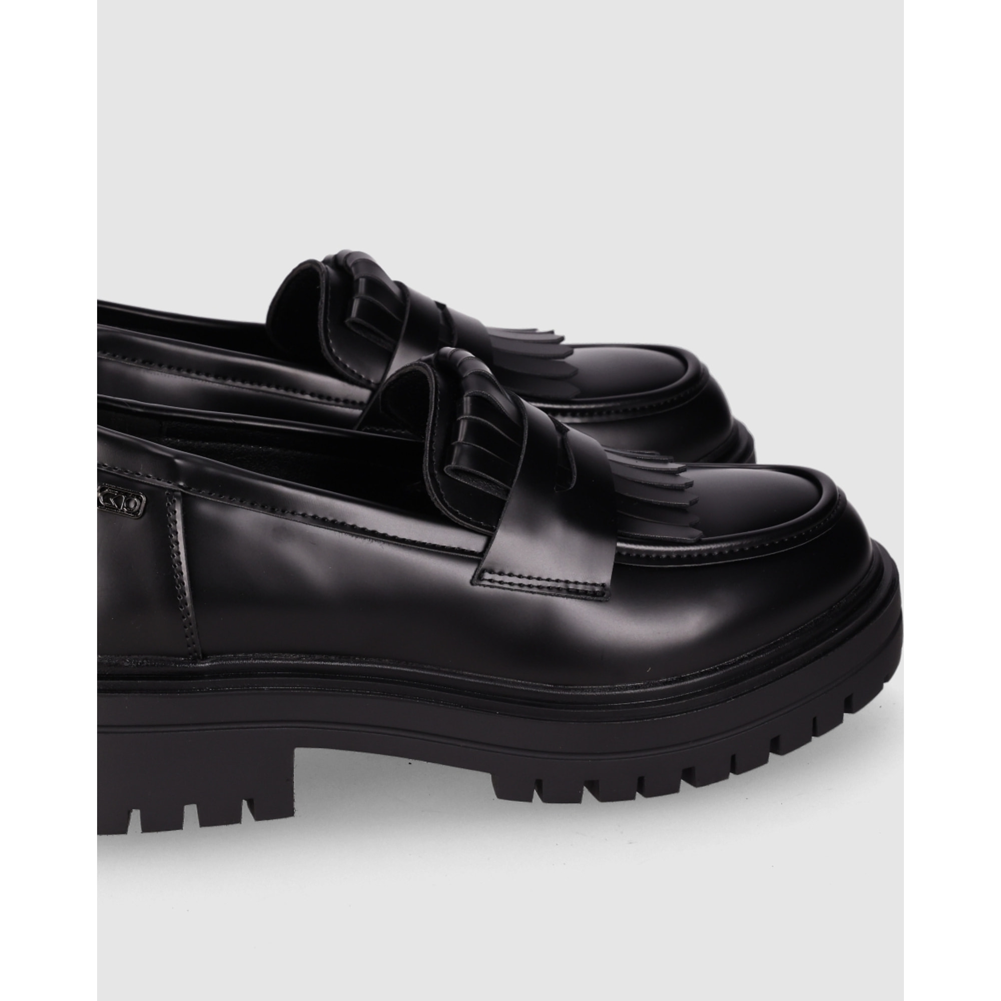 Zapatos de Piel Sintética - Negro - Tacón: Bajo