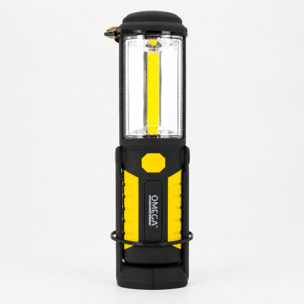 OMEGA Torcia da Lavoro Work Light LED COB Base Magnetica e Gancio 250 Lumen