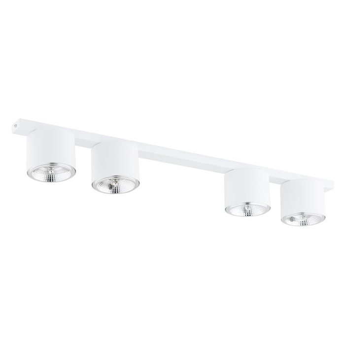 Lampada a sospensione Nano in acciaio bianco