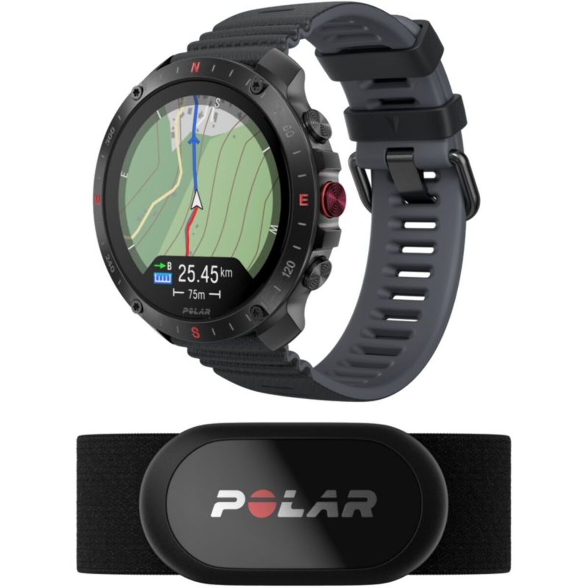 Montre sport POLAR GRIT X2 PRO Night Black S-L + H10