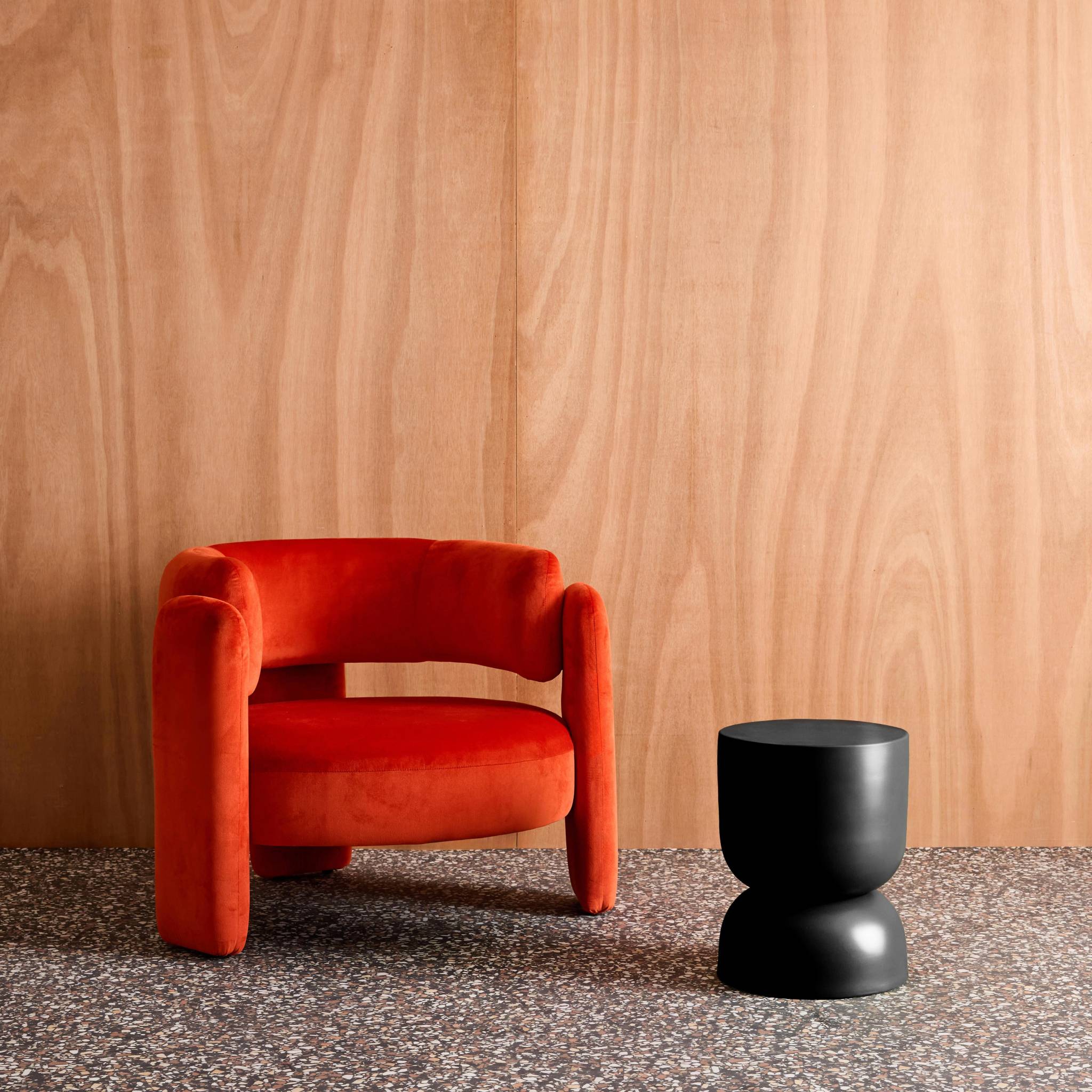 Table d'appoint, bout de canapé, table de chevet métal Ø32 x H42cm MADI