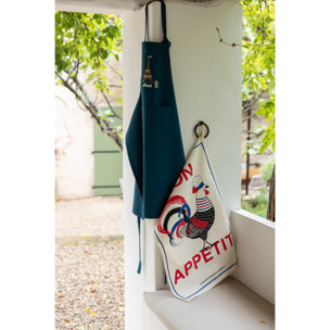 Tablier de cuisine recyclé Tour Eiffel avec poche