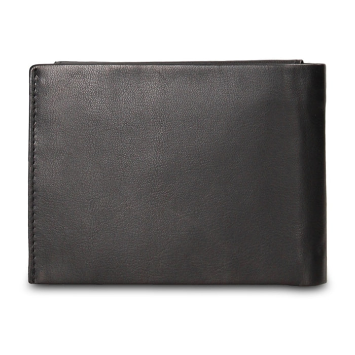 Portafoglio uomo in vera pelle - Modello Silvano Lux - Casual - 12.5 x 9.0 x 2.0 cm