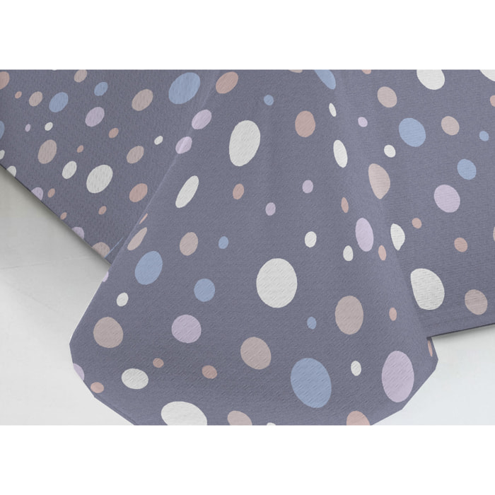 Copriletto Piquet 100% Cotone Linea Sofia Palla Grigio