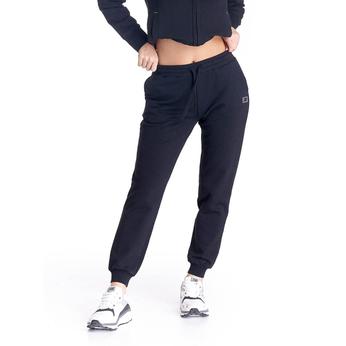 Pantalones deportivos básicos con puños para mujer