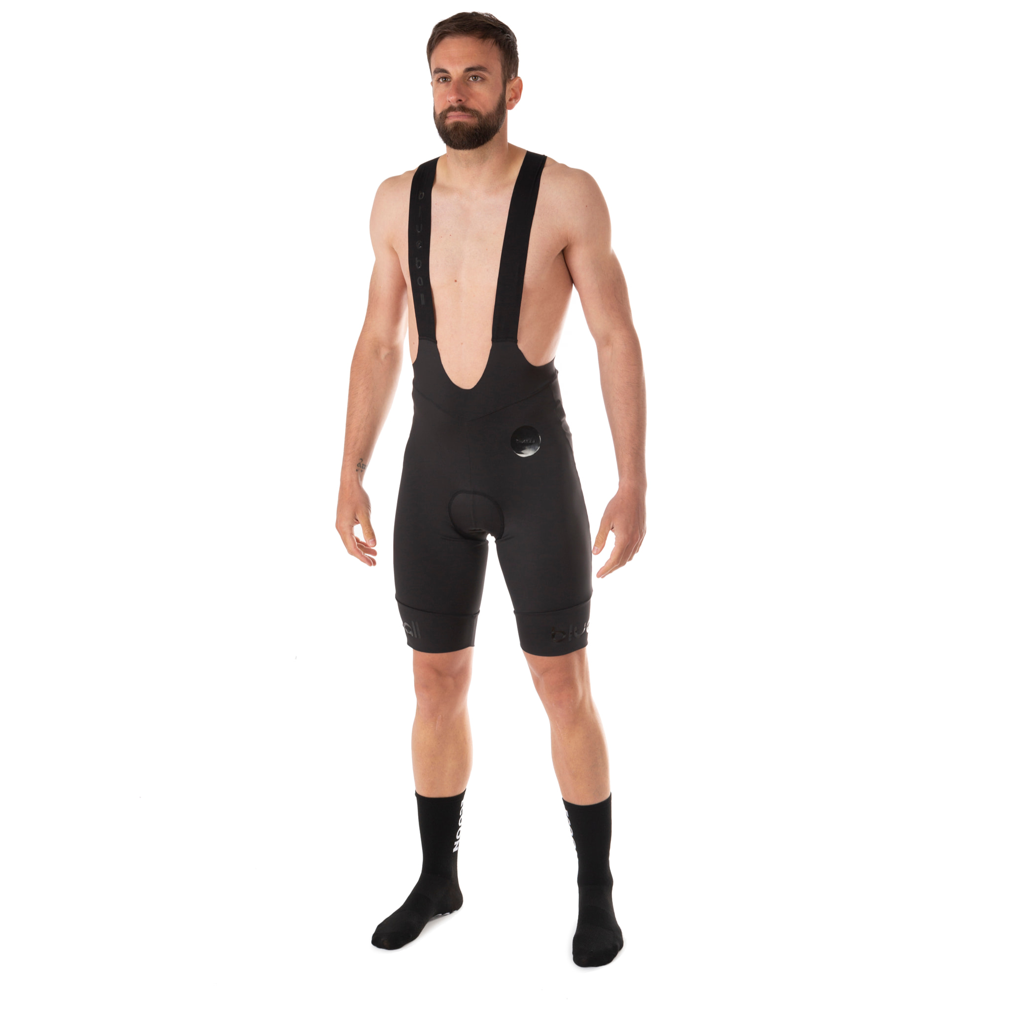 CULOTTE DE COMPRESIÓN CICLISMO PARA HOMBRE CORTO BLUEBALL EN NEGRO