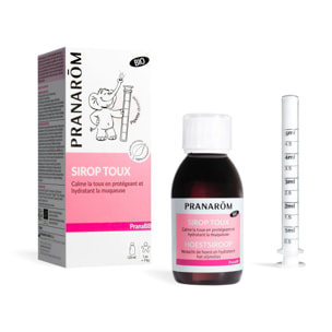 Pranarom - Sirop toux bébé - Bio - 120 ml