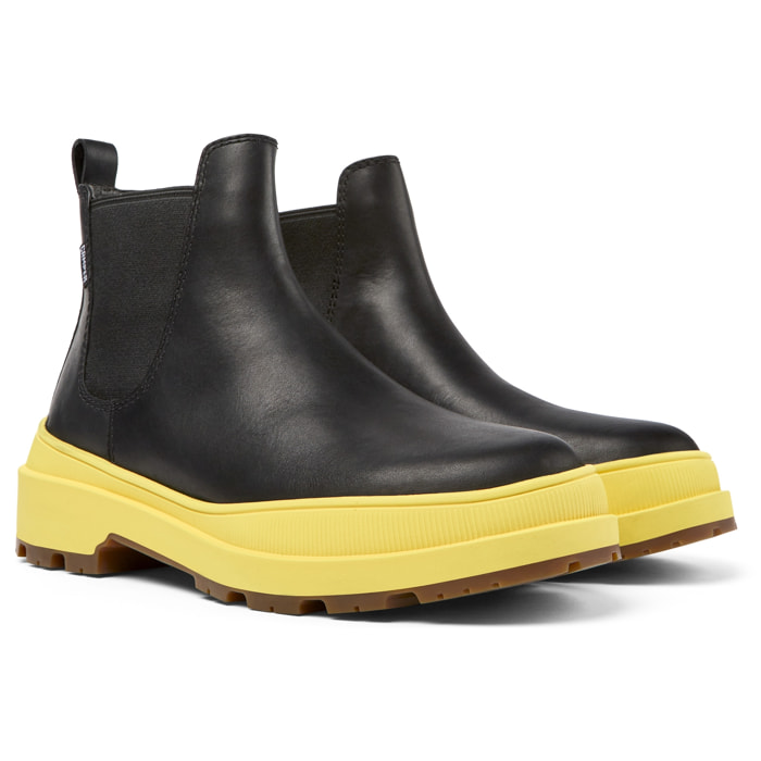 Botines - CAMPER Brutus Trek - Negro - Cuero liso