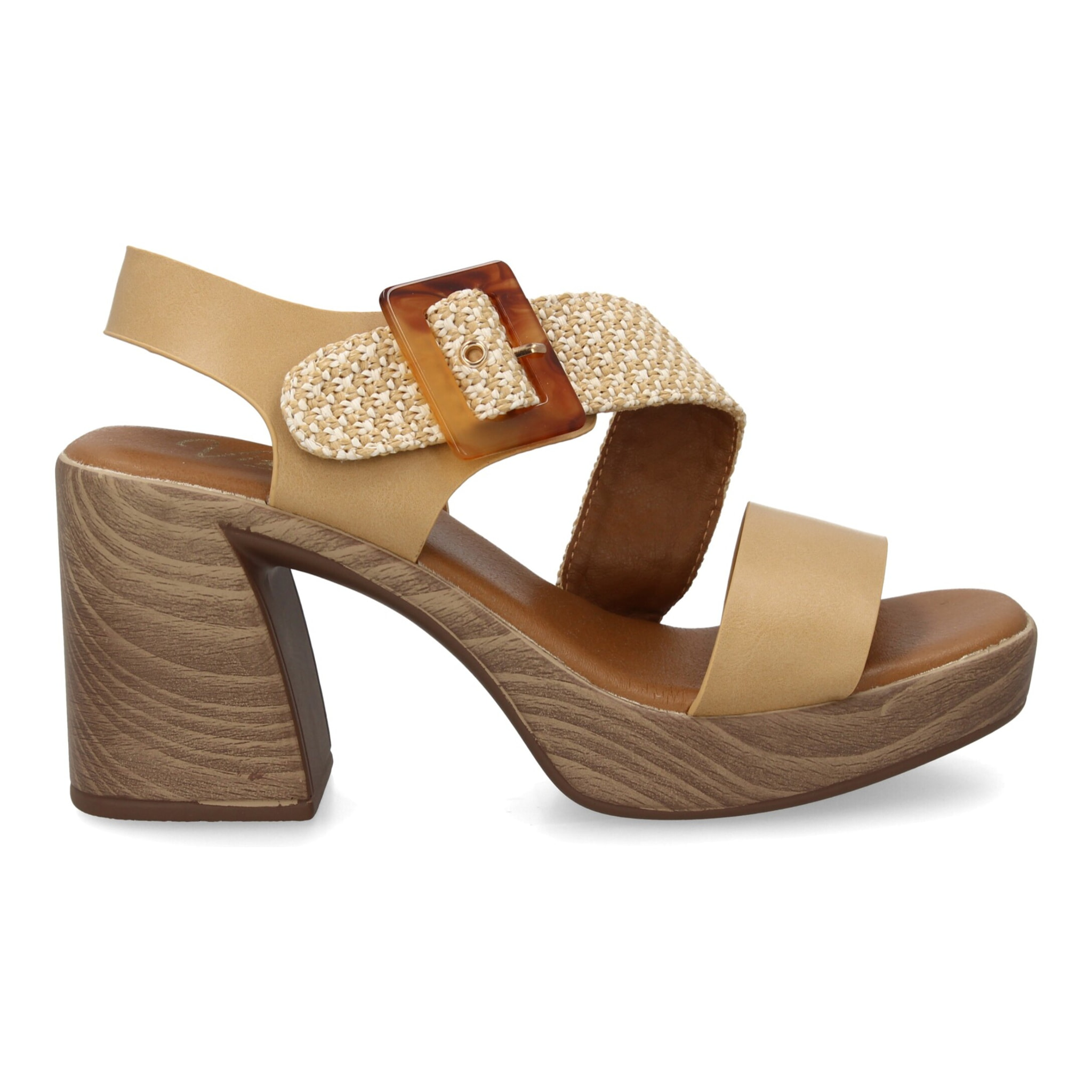 Sandalia tacón mujer elegante comoda