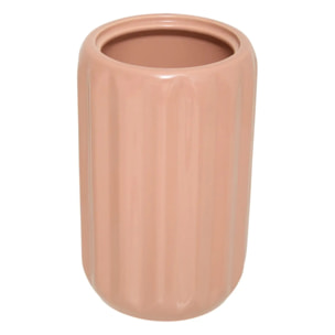 Brosse WC Colorama en céramique H.40cm rose