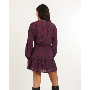 Vestido corto con volantes