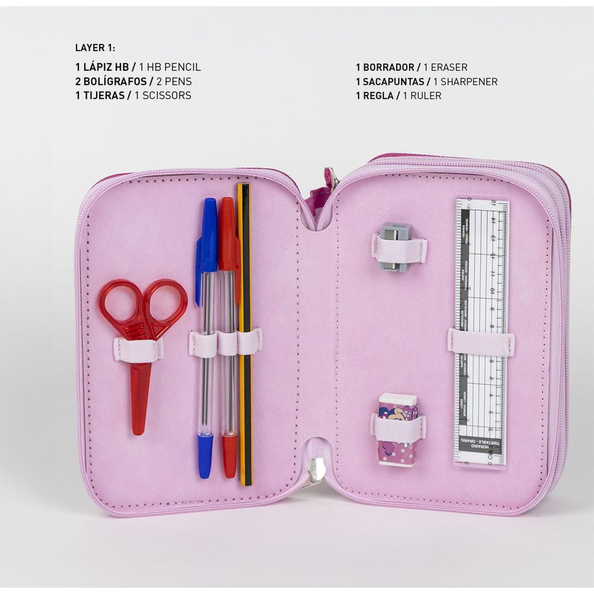 Plumier Con Accesorios Giotto Minnie