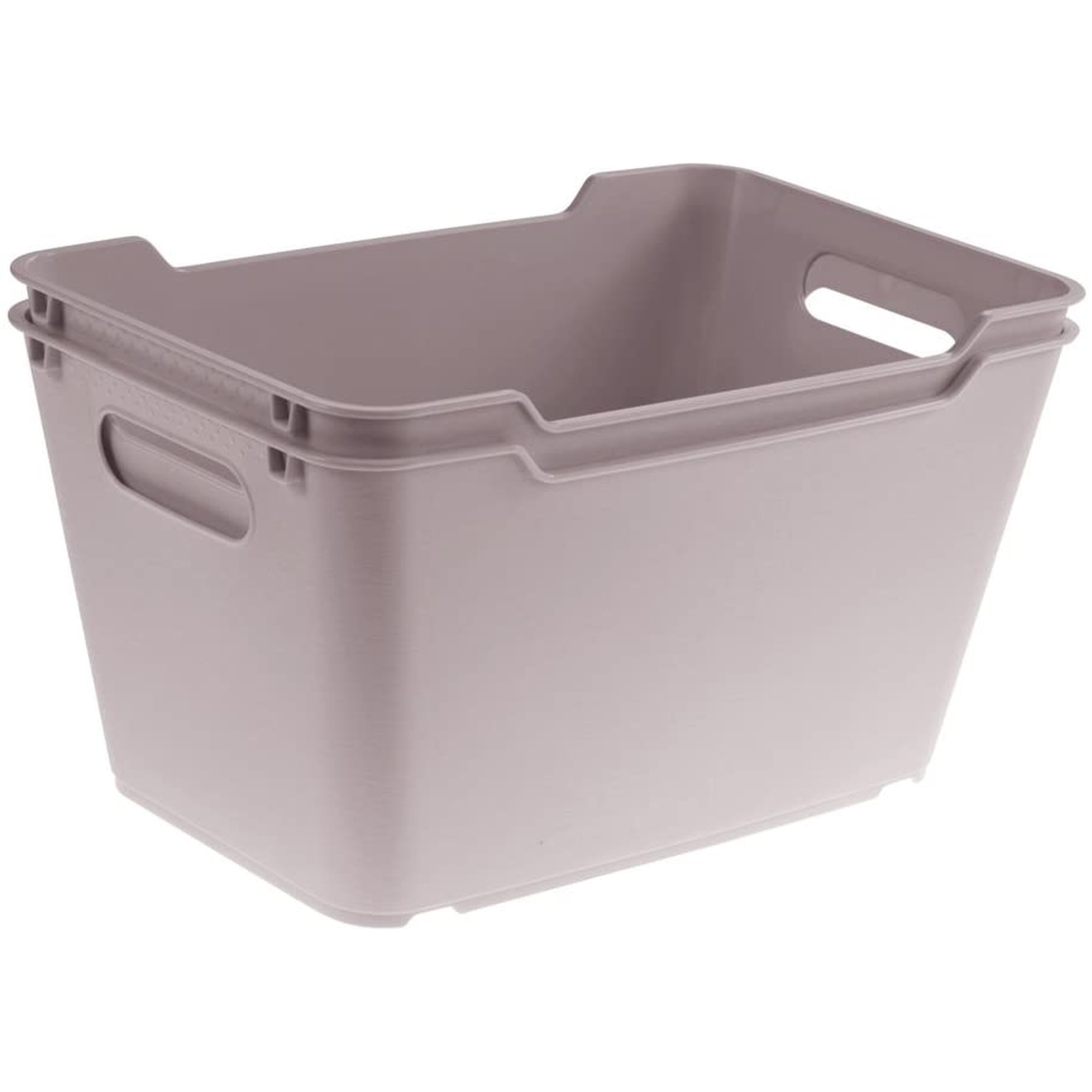 Caja de almacenaje de polipropileno 6l color gris