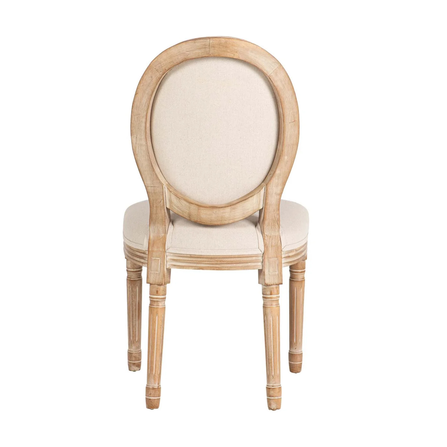 Silla Lino Capitone Patas Roble Kd 48x46x96cm