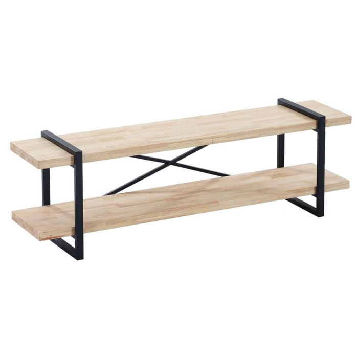 Mueble TV Plank Roble salvaje - Negro