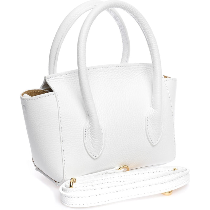 Borsa a spalla Anna Luchini Bianco
