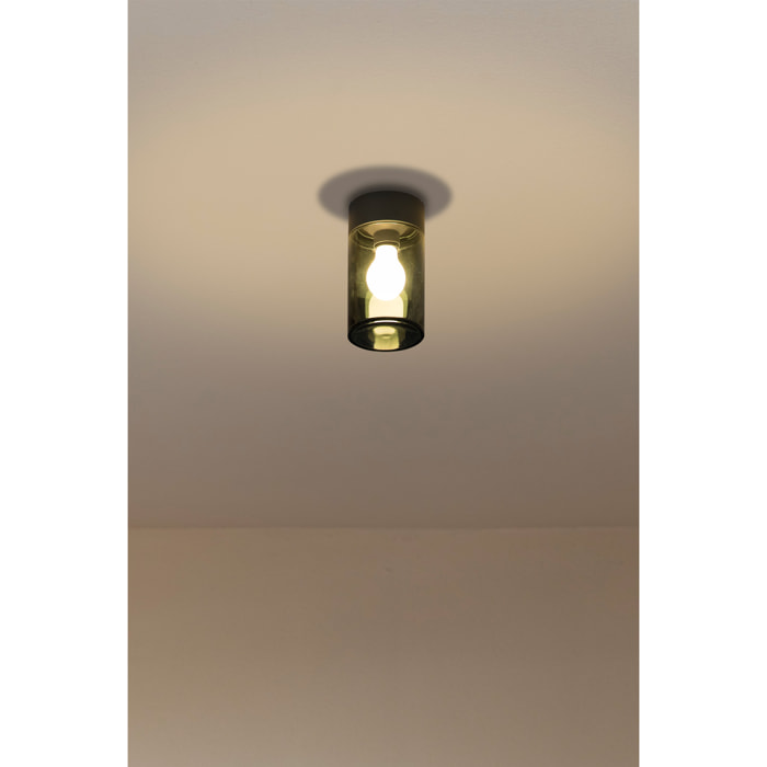 KILA 200 Plafón gris oscuro ahumado