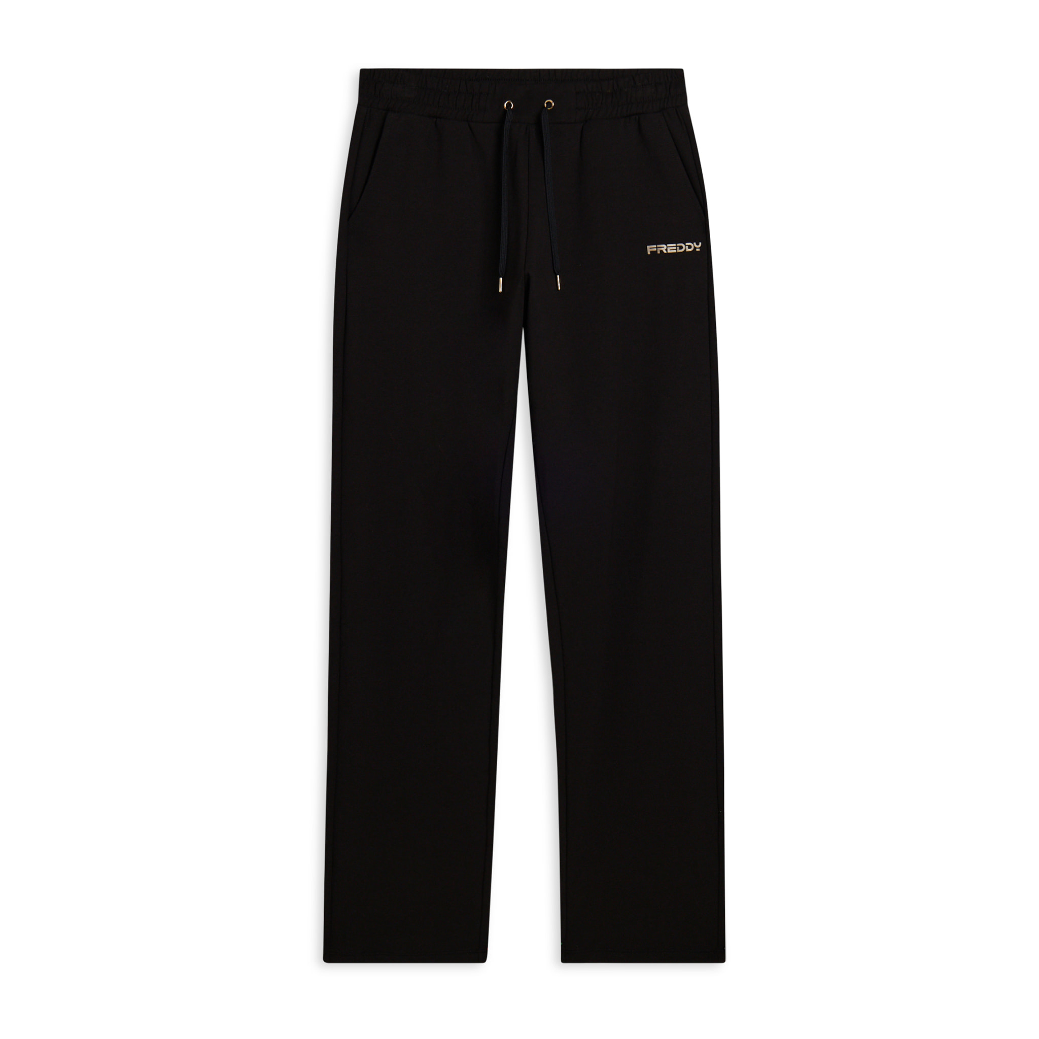 Pantaloni regular con gamba dritta e coulisse