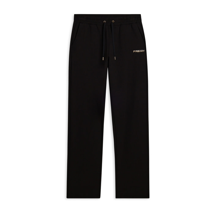 Pantaloni regular con gamba dritta e coulisse