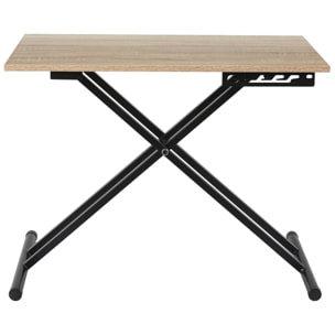 Table Basse - HOME DECO FACTORY - Remontable - Design - Marron et noir