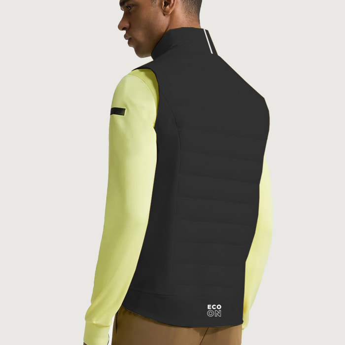 Chaleco ECOActive Insulated Vest dela marca ECOON - Negro con ribete blanco en el cuello