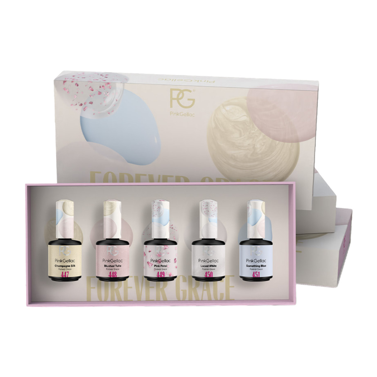 Set vernis semi-permanent - Forever Grace Set - 5 x 15ml