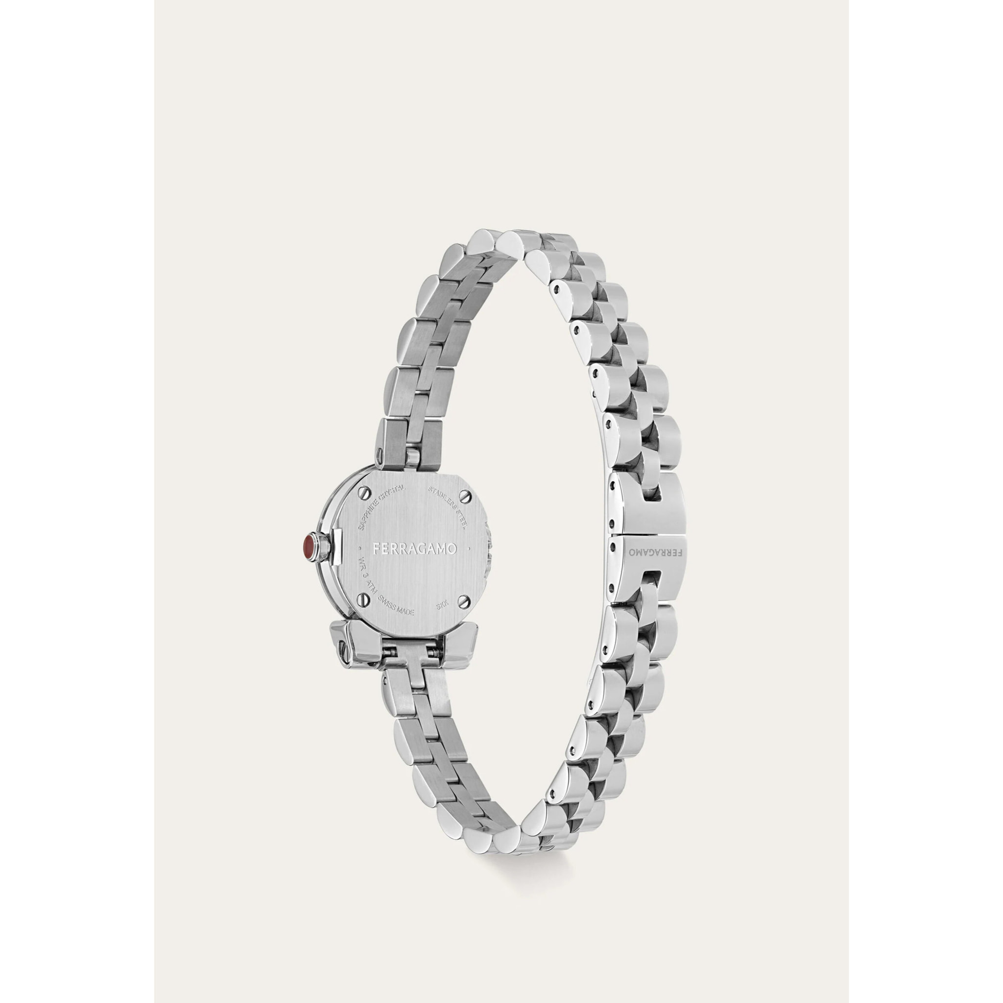 Ferragamo Reloj Analógico De Cuarzo. Gancini Twisted