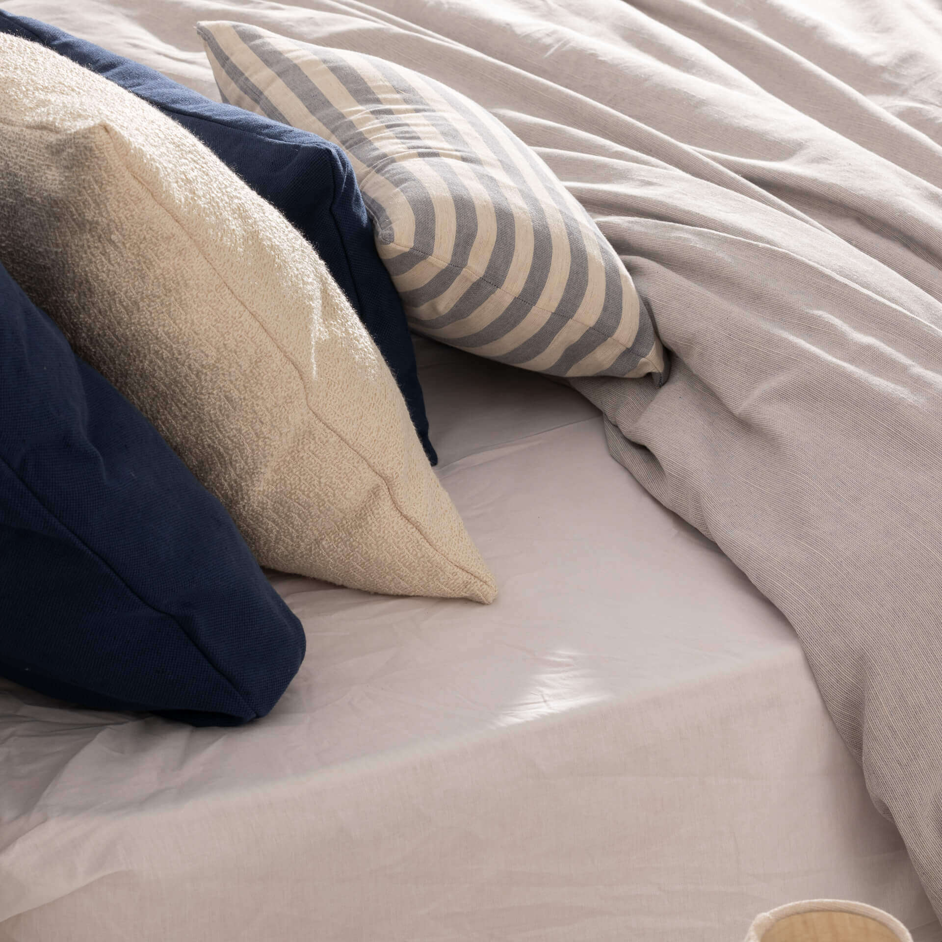 Housse de couette jacquard Elche Bleu