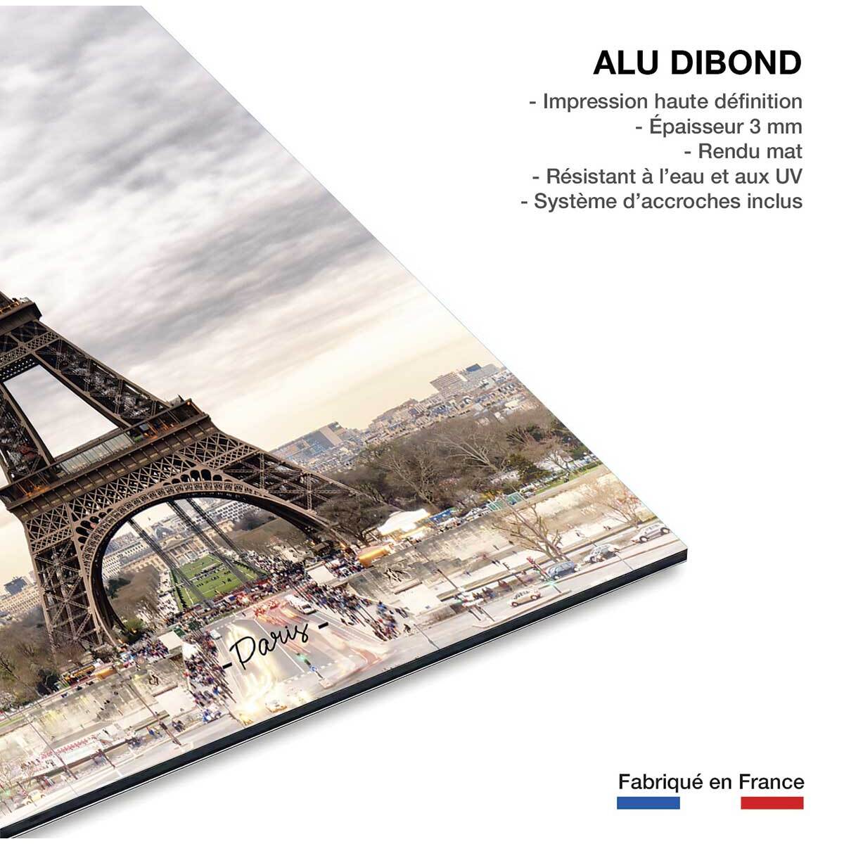 Tableau paris sublime tour eiffel Tableau alu Dibond