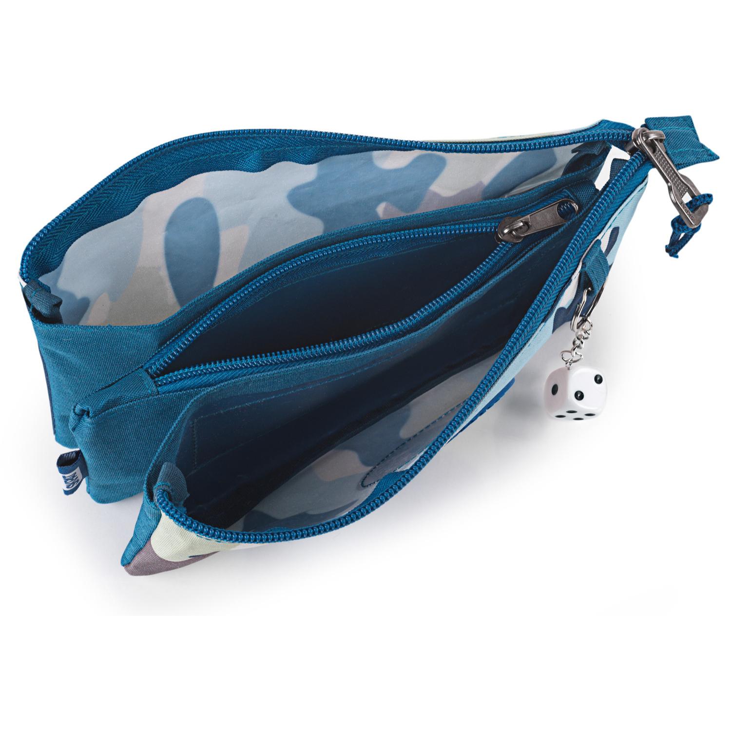 Estuche Escolar Skpat Camo Azul