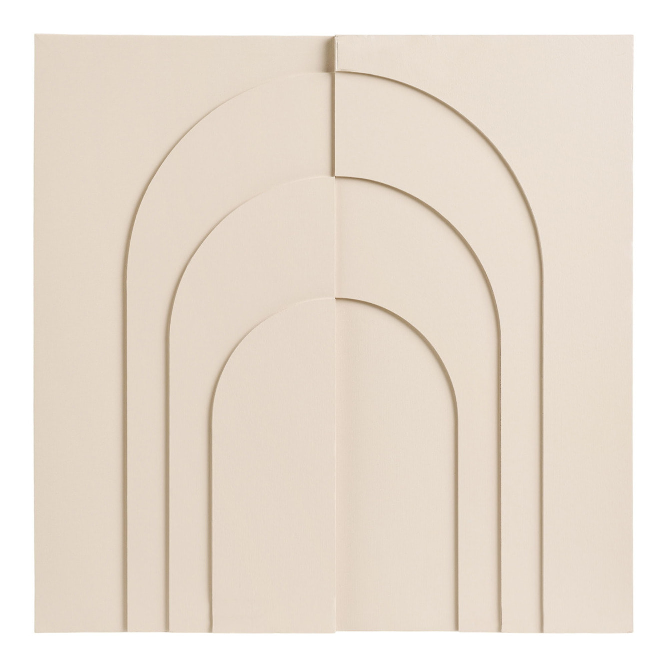 Ina Pannello Murale in Rilievo Beige 60x60 cm