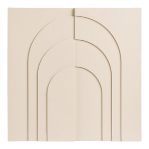 Ina Pannello Murale in Rilievo Beige 60x60 cm