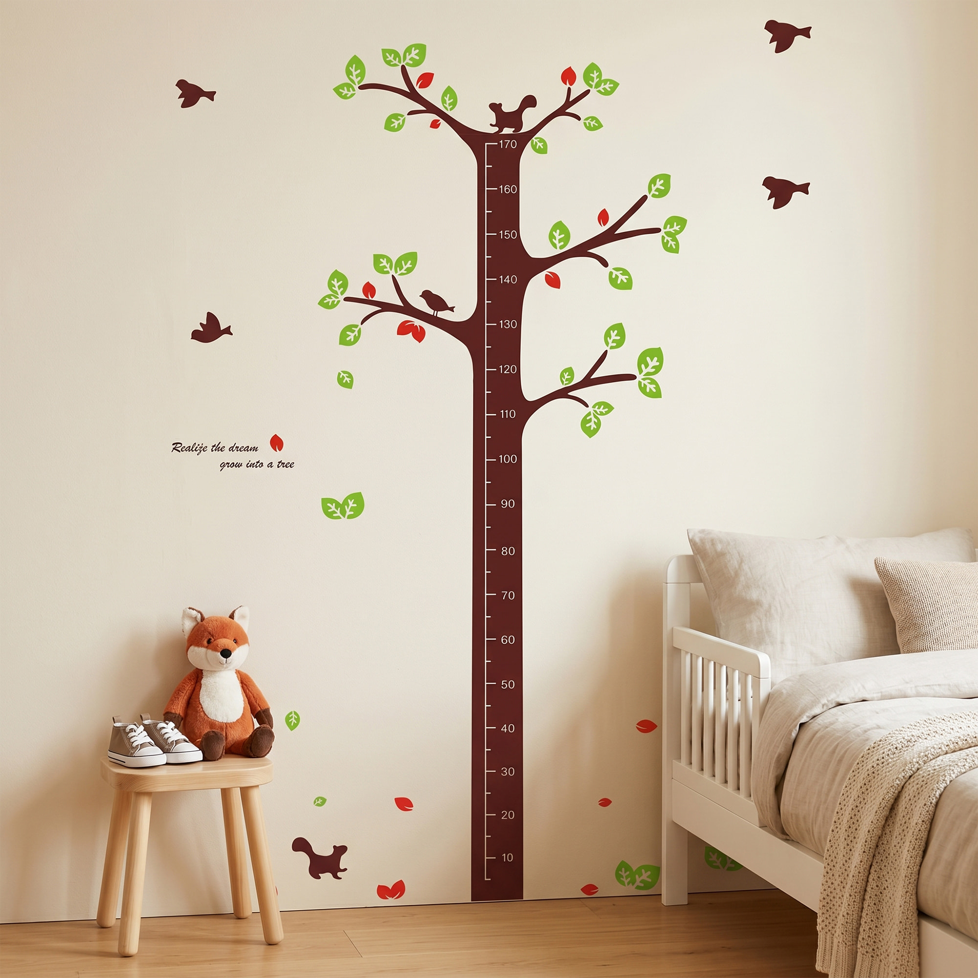 Stickers Muraux décoration adhésifs toise arbre des rêves