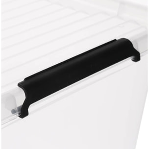 Boîte en plastique transparente 32L Clip N' Box